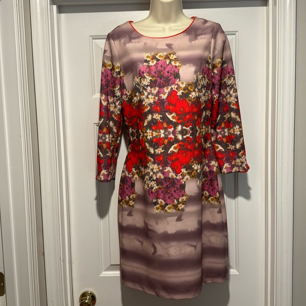 Badgley Mischka Belle Floral Sheath Dress